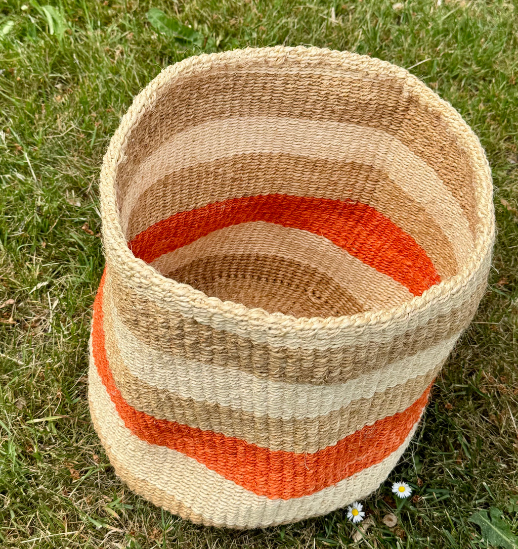 Earth & Sunset Handwoven African Basket