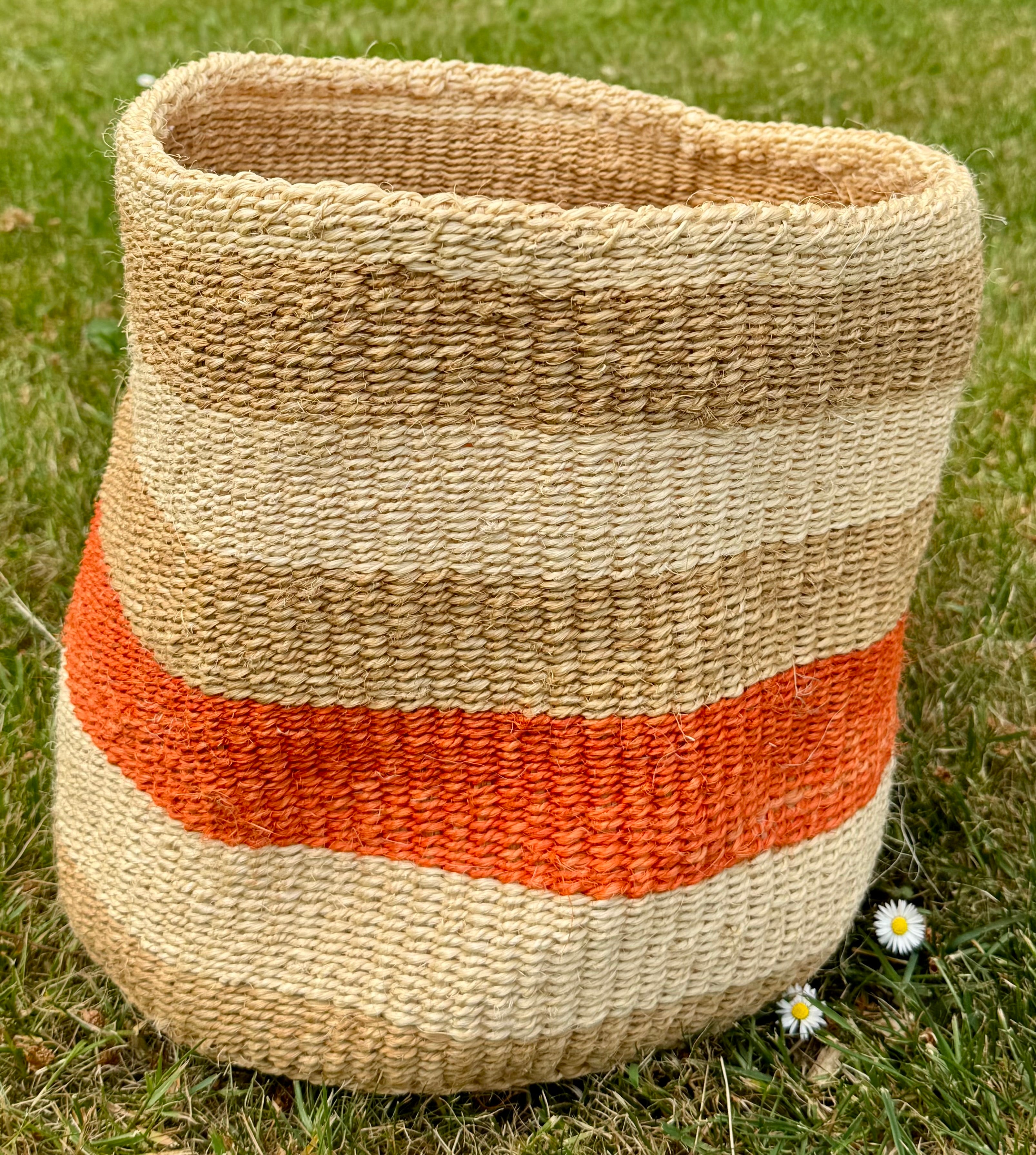 Earth & Sunset Handwoven African Basket