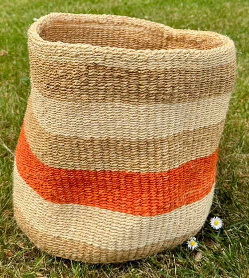 Earth & Sunset Handwoven African Basket